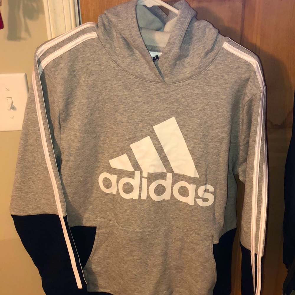 Adidas black/grey hoodie